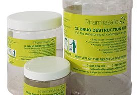 Denaturing kits to destroy unused drugs