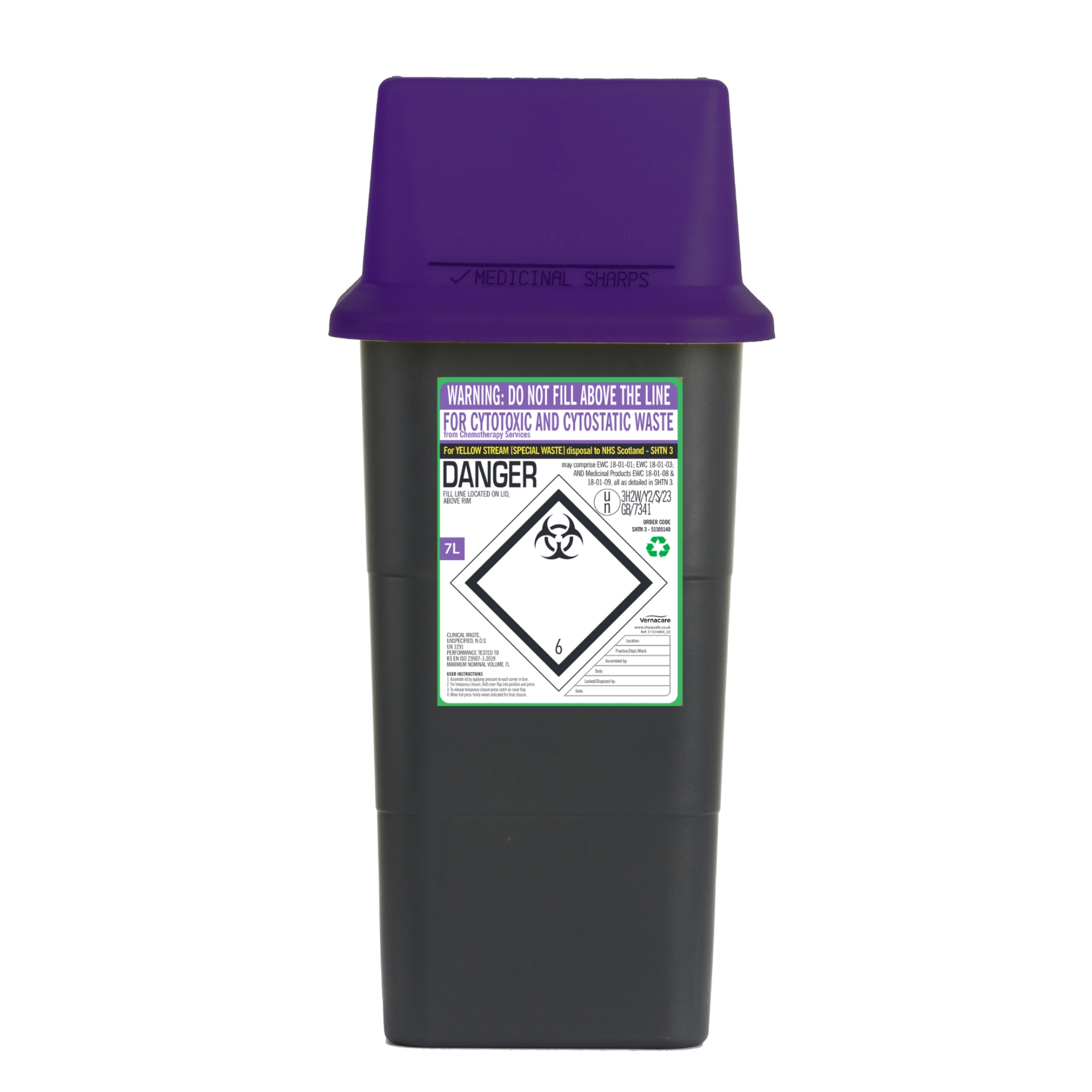 Sharpsafe® Scottish Cyto Sharps Bin | Valley Northern