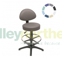 front look of the grey examination chair