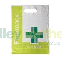 front view of the NHS LDPE plastic bag