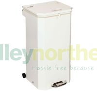 Sunflower 70L Metal Bin SUN-BIN70/WHITE