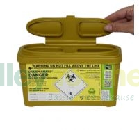 Sharpsguard yellow sharps bin 1 litre DD477YLR