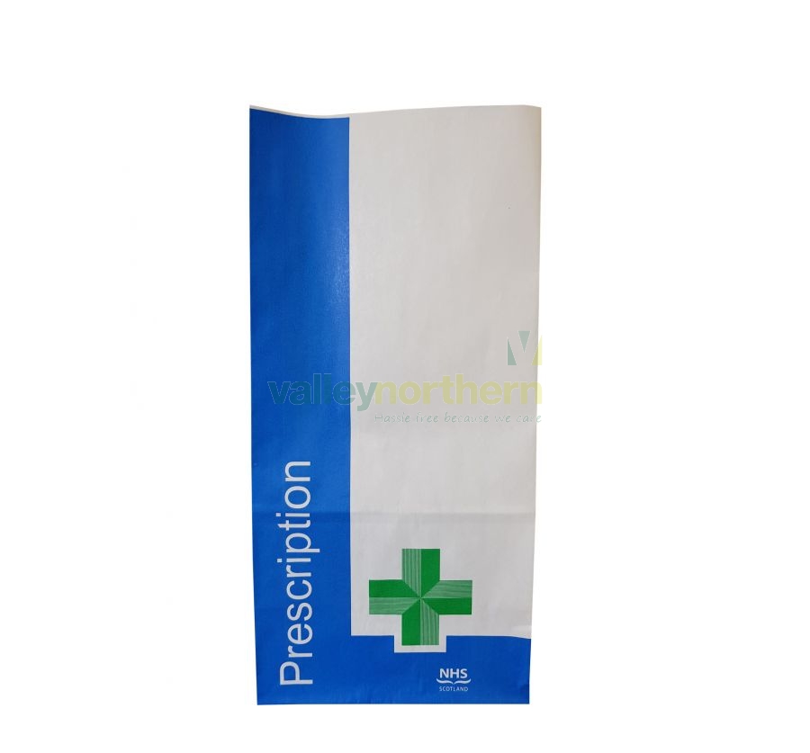 ProPac® NHS Scotland Prescription Bags 125x85x250mm - Valley Northern ...